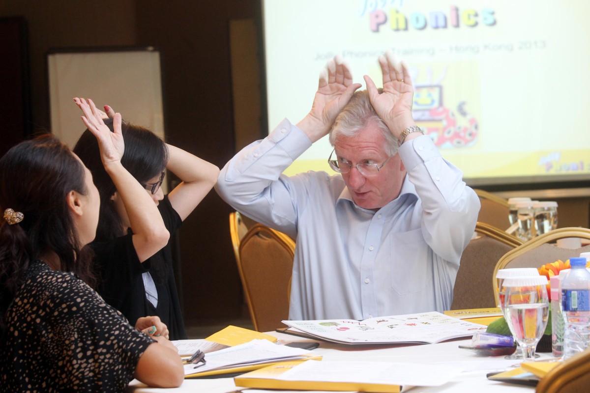 Chris Jolly at a conference in Hong Kong